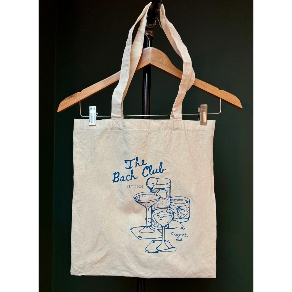 The Bach Club Est 2024 Newport RI Canvas Tote Bag